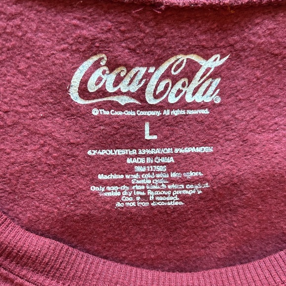 Coca-Cola Red Sweatshirt Large - Picture 4 of 4